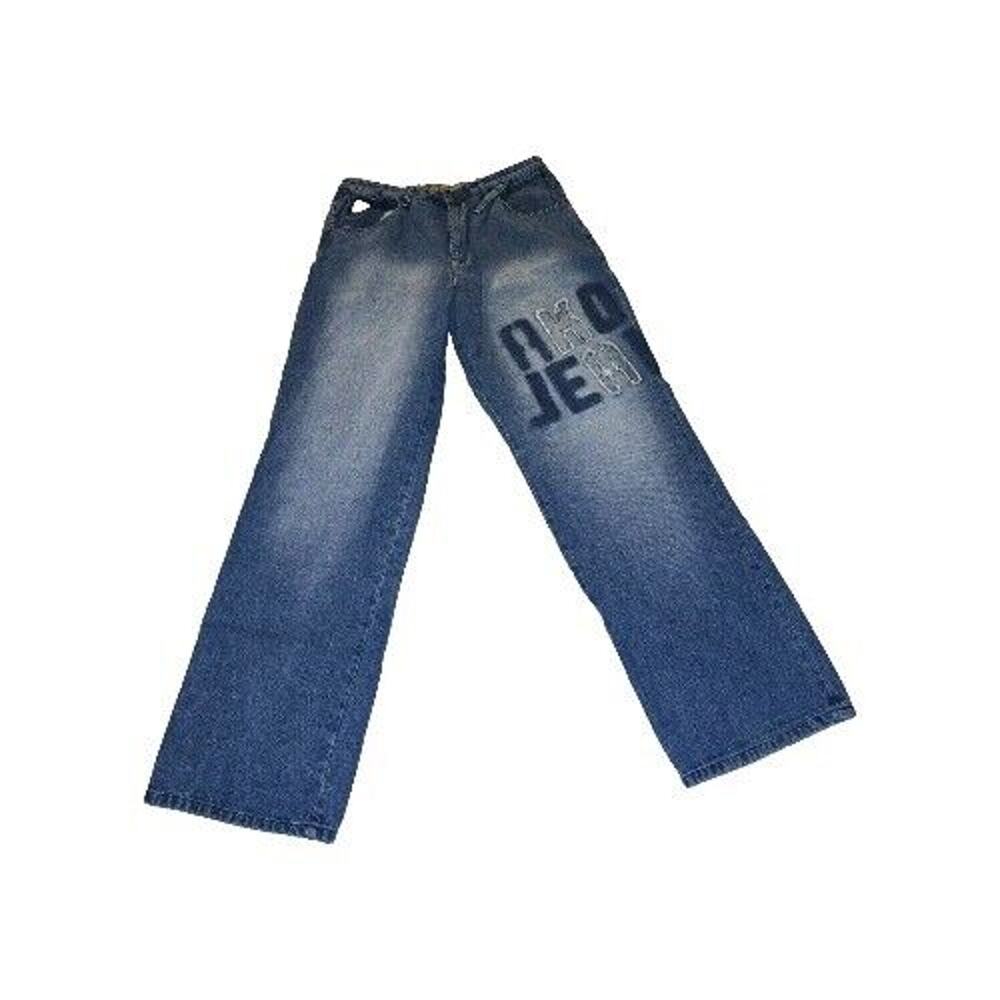 Vintage Akademiks Jeans Mens 36x32 Baggy Logo Hip Hop Skate Y2K